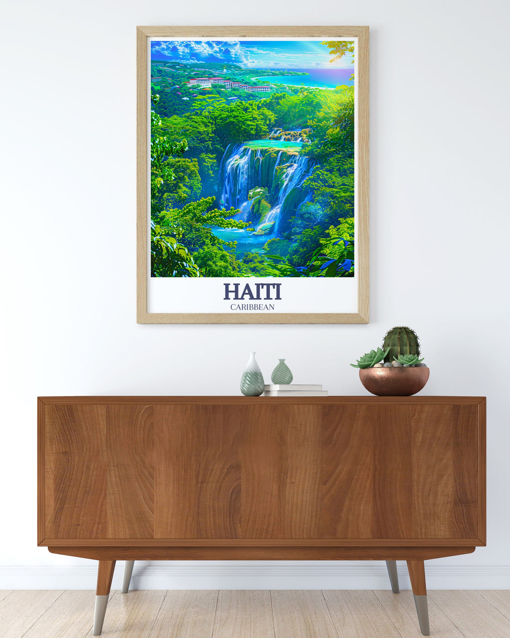 Haiti Poster Print - Bassin Bleu Travel Print - Labadee Peninsula Canvas Art - Labadee Peninsula Travel Poster