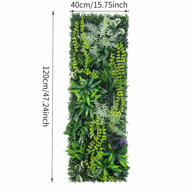 Panneau Mur Végétal Artificiel 40×120cm – Herbe Synthétique pour Décoration Intérieur & Extérieur