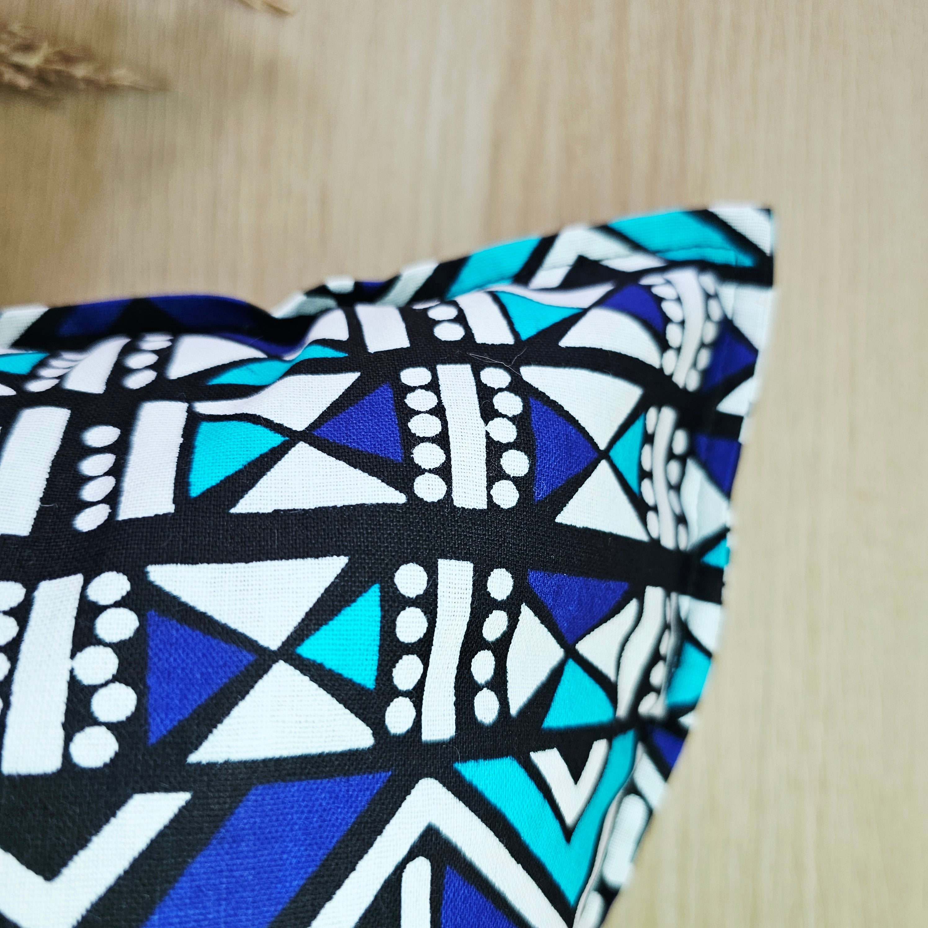 Set of 2 | 4 Cushion Covers |40x40cm | 100% Cotton Wax Ankara Fabric