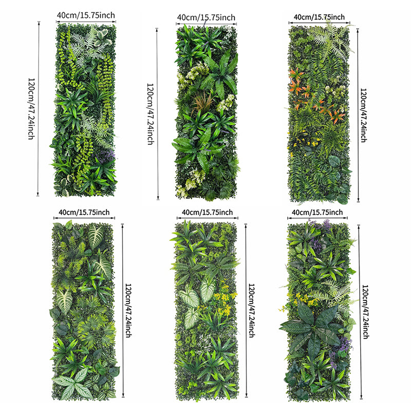 Panneau Mur Végétal Artificiel 40×120cm – Herbe Synthétique pour Décoration Intérieur & Extérieur