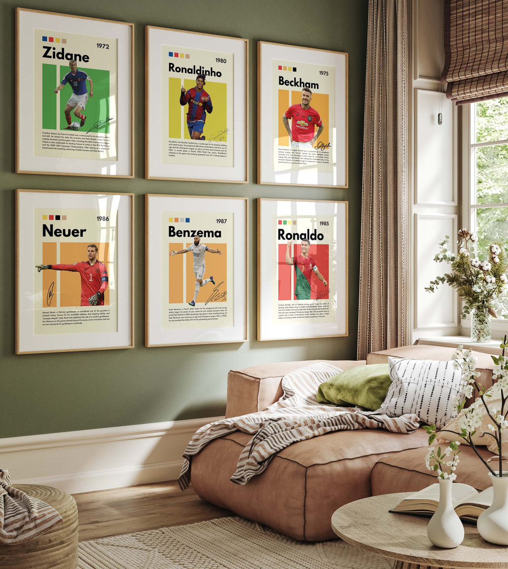 Affiches Premium - Légendes du football