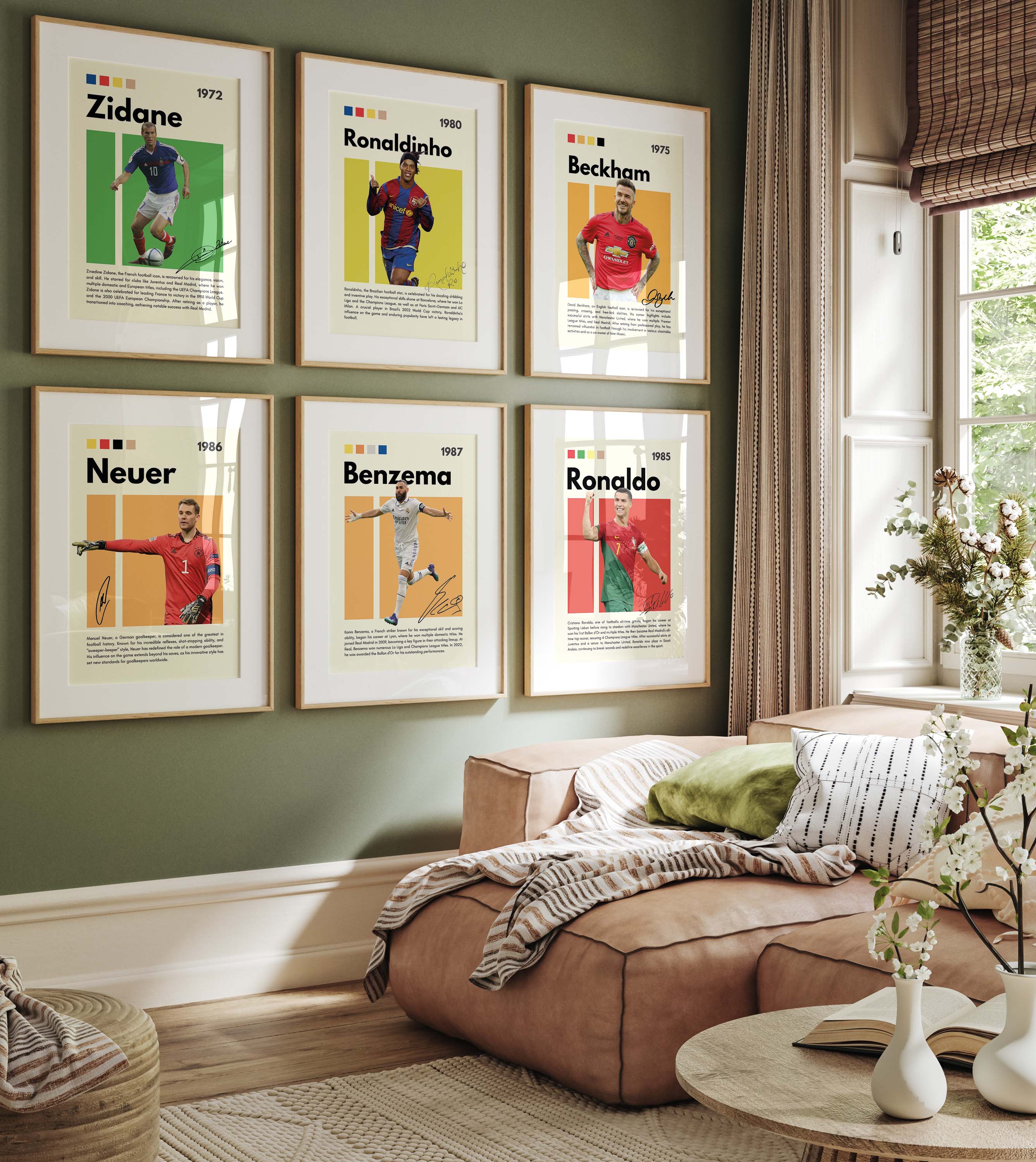 Affiches Premium - Légendes du football