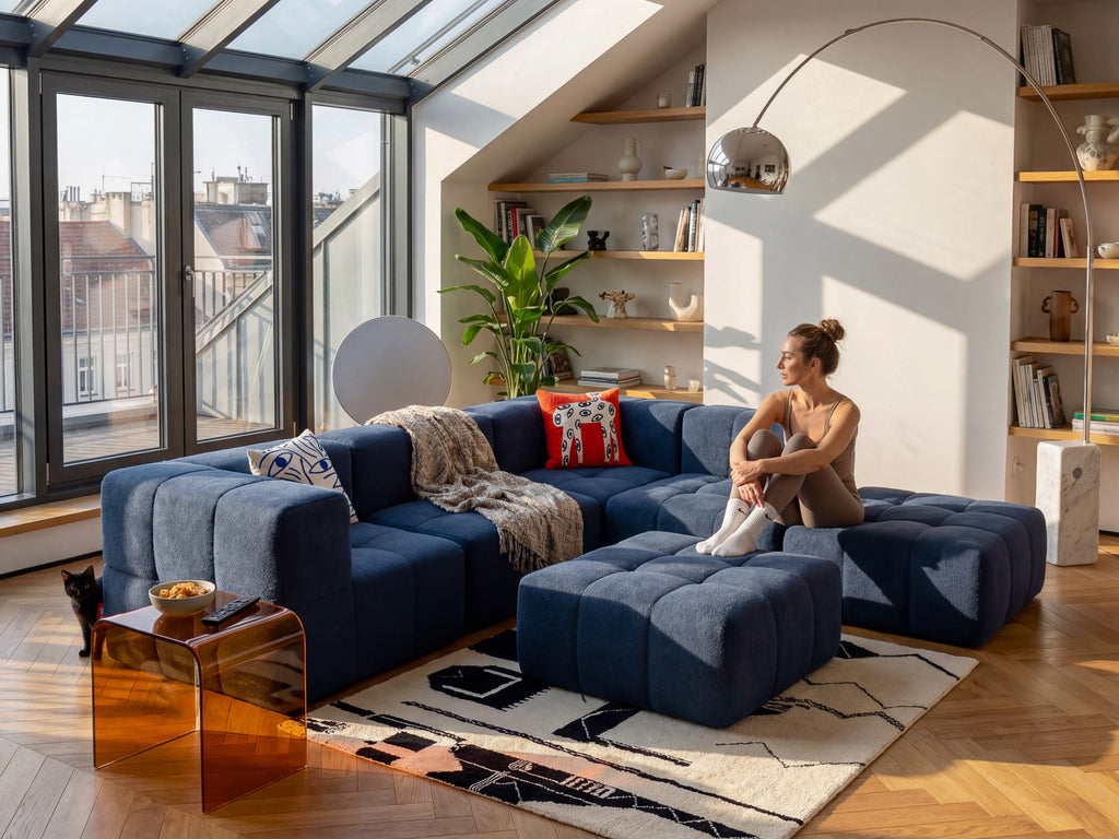 Canapé 3 places modulables – Blau