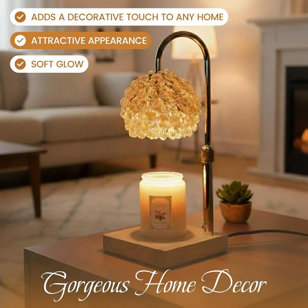 Lampe chauffe-bougie & diffusion de parfum sans flamme