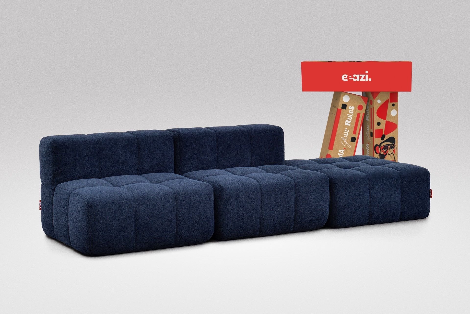 Canapé 3 places modulables – Blau