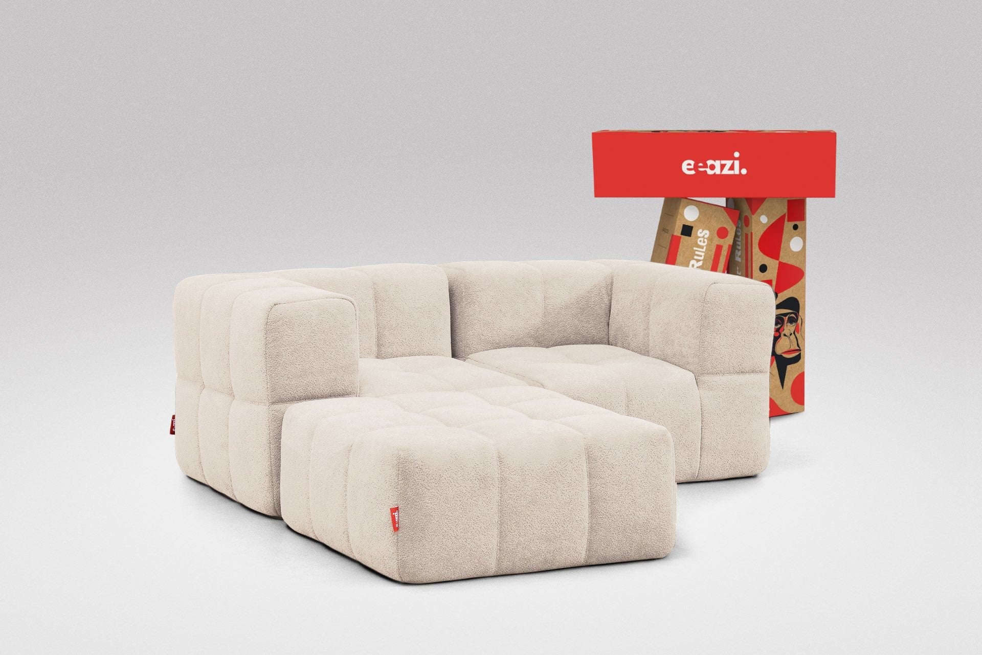 Canapé 3 places modulables – Beige