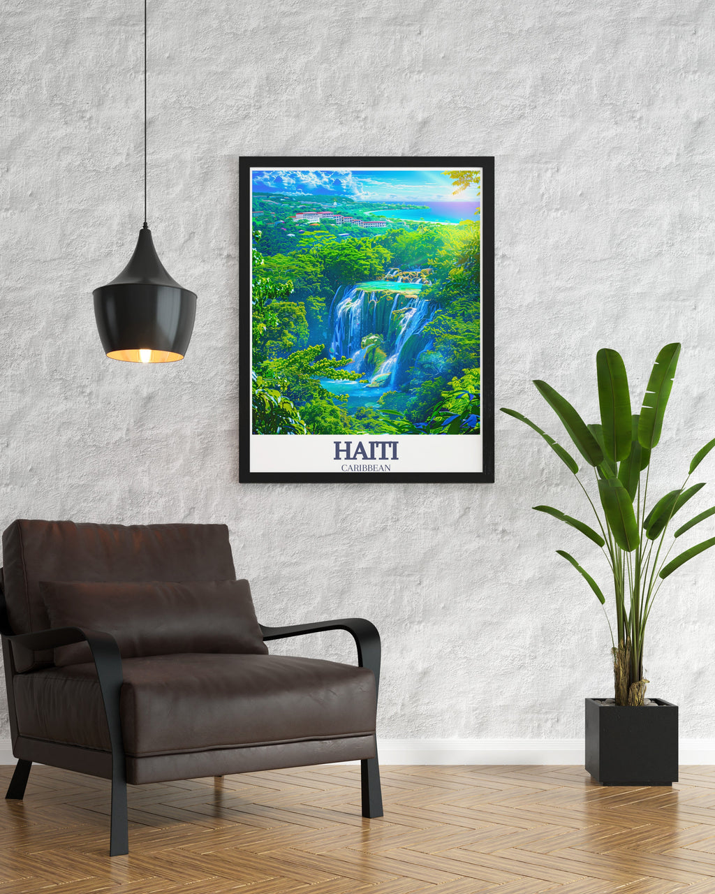 Haiti Poster Print - Bassin Bleu Travel Print - Labadee Peninsula Canvas Art - Labadee Peninsula Travel Poster