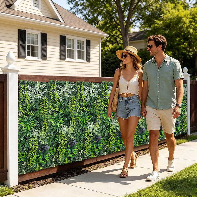 Panneau Mur Végétal Artificiel 40×120cm – Herbe Synthétique pour Décoration Intérieur & Extérieur