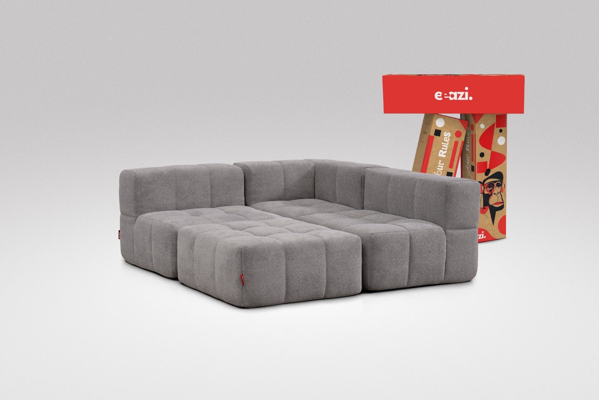 Canapé 4 places modulables – Grey