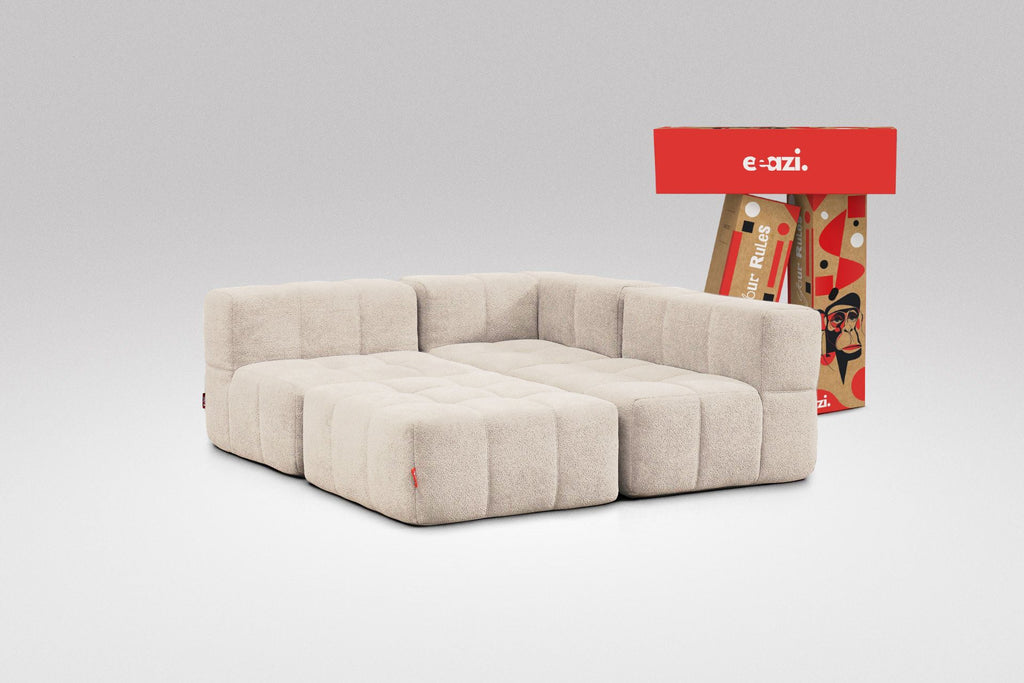 Canapé 4 places convertible – Beige
