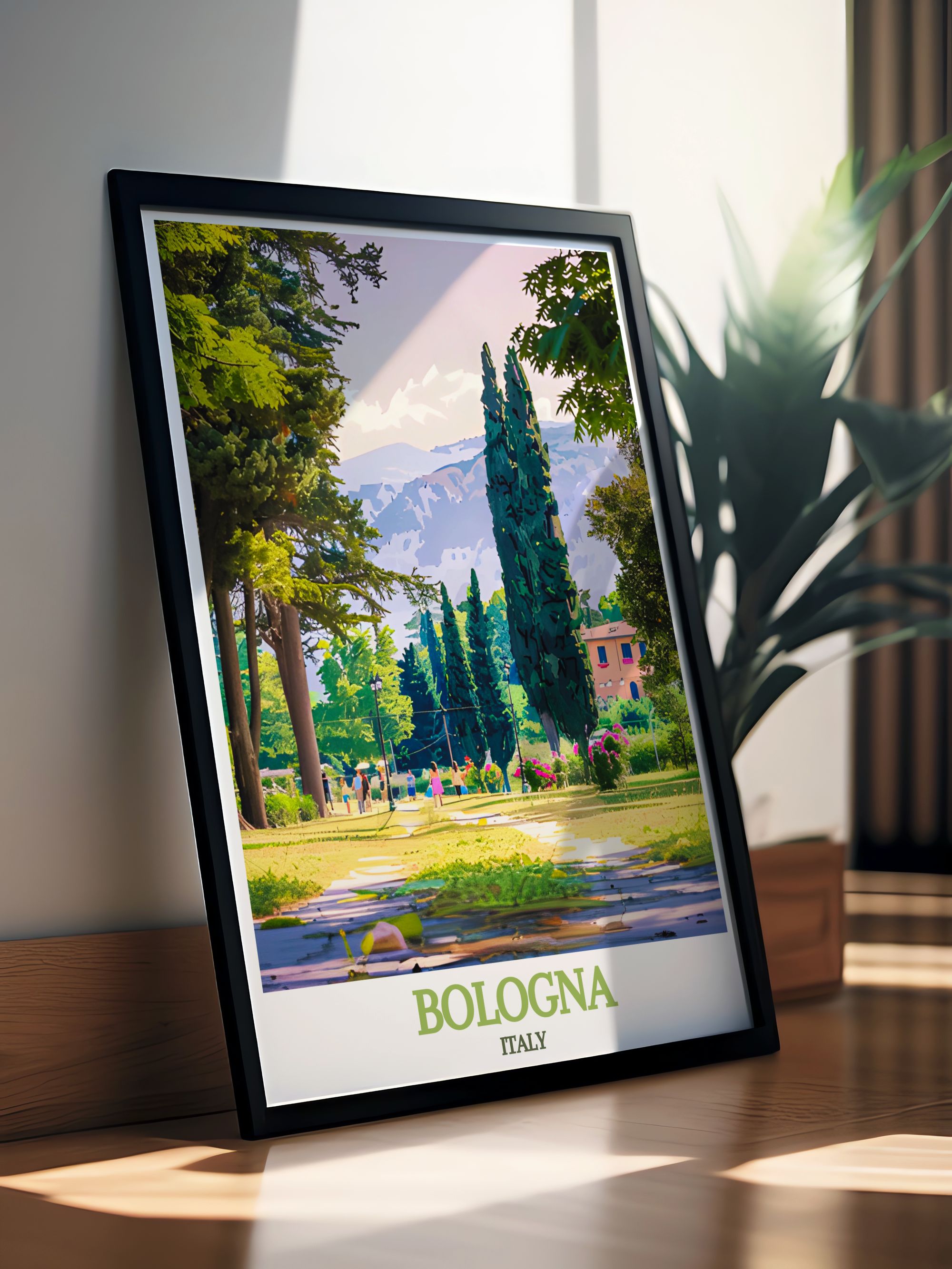 Bologna Wall Art Giardini Margherita Wall Art Italy Scenic Poster