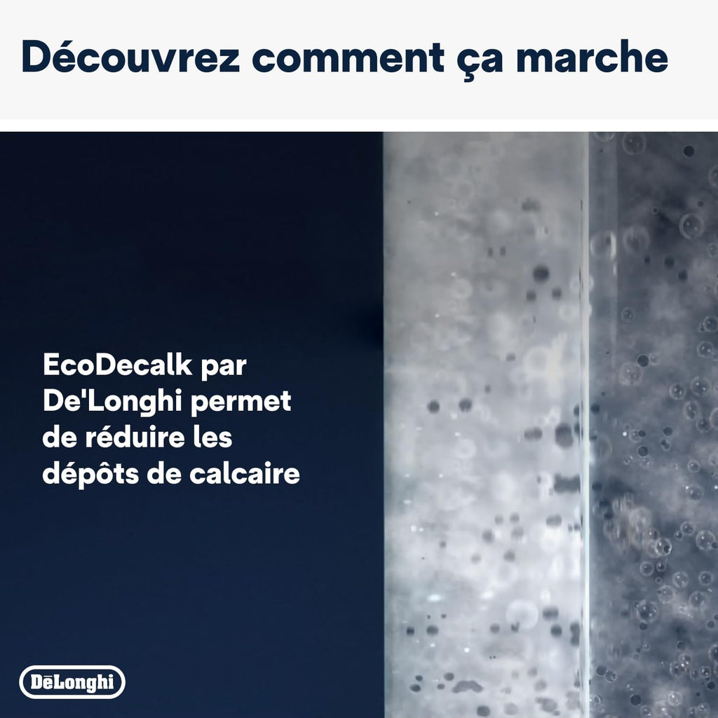 De'Longhi EcoDecalk Détartrant DLSC500, 5 Doses de Décalcification, Accessoire de Maintenance pour Machine à Café, Ingrédients à Base de Plantes, Bouteille Avec 5 Doses, 500ml