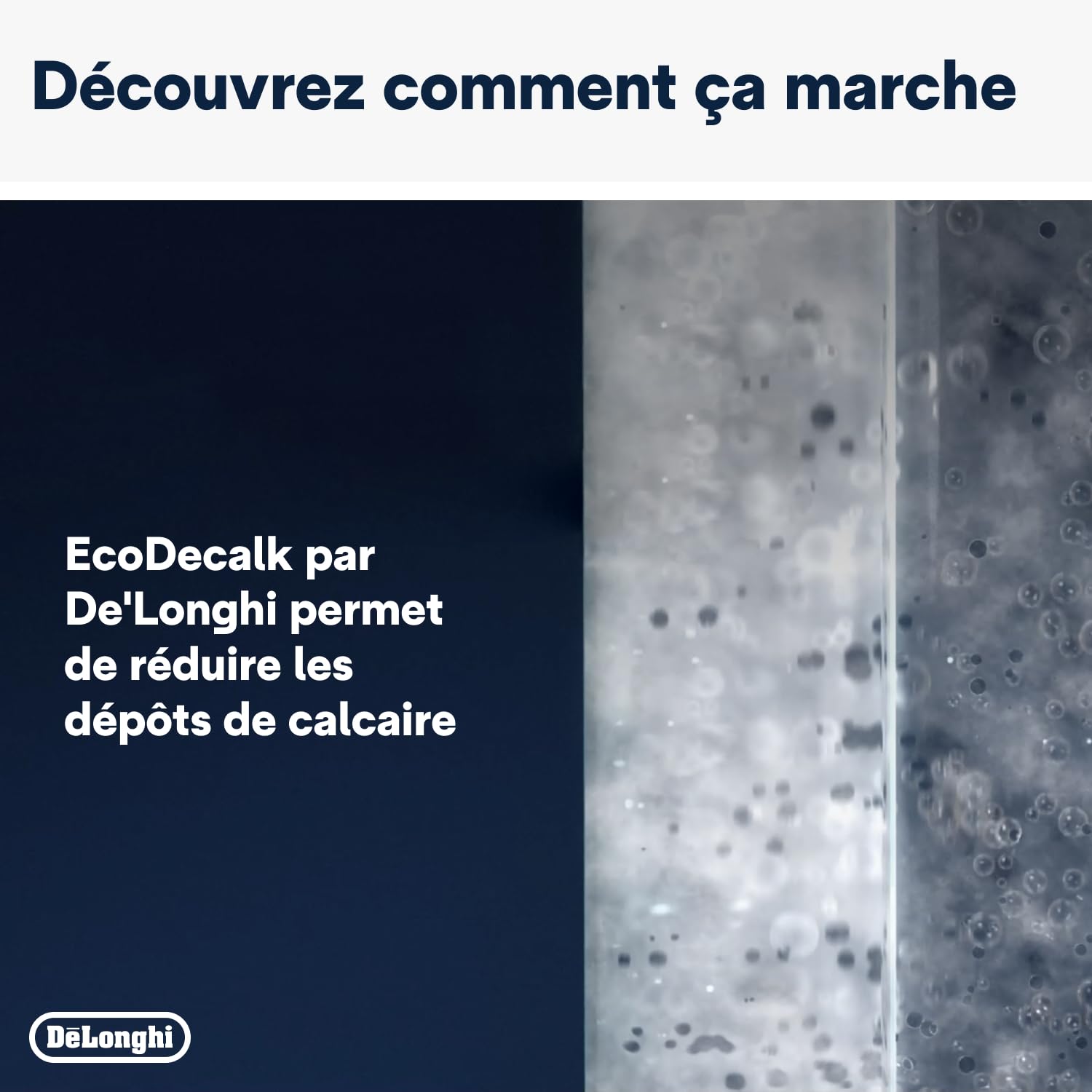 De'Longhi EcoDecalk Détartrant DLSC500, 5 Doses de Décalcification, Accessoire de Maintenance pour Machine à Café, Ingrédients à Base de Plantes, Bouteille Avec 5 Doses, 500ml