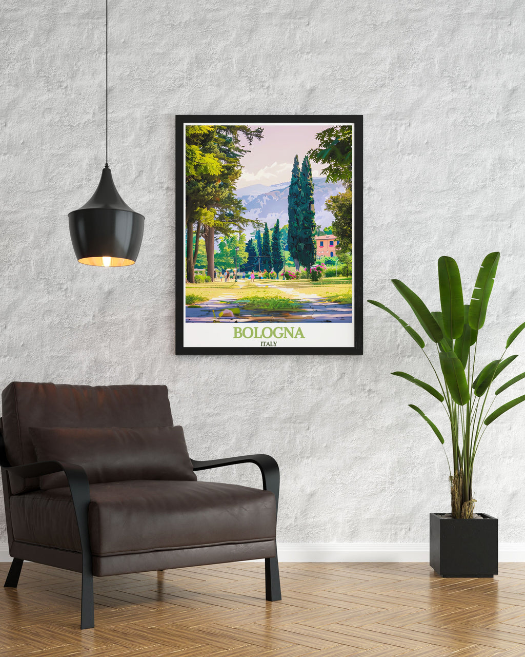 Bologna Wall Art Giardini Margherita Wall Art Italy Scenic Poster