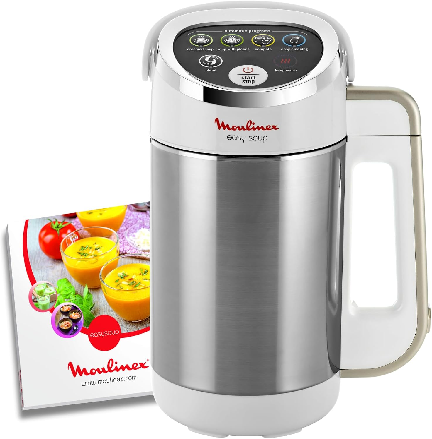 Moulinex - Easy Soup Blender Chauffant 1000W - 5 programmes - 1.2 L