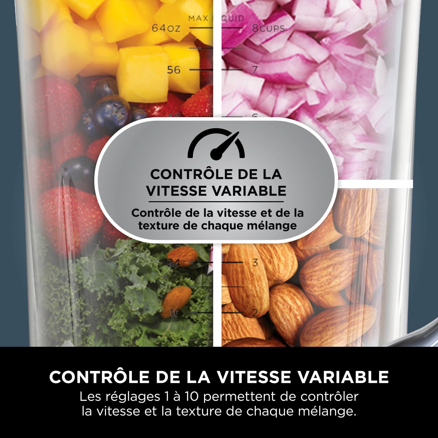 Ninja UltraCrush Mixeur Blender, 3 réglages de vitesse, 1,9L BP201EU