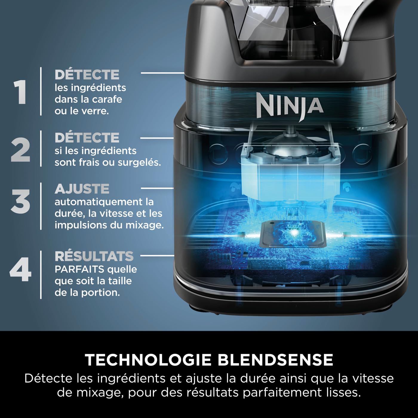Ninja UltraCrush Mixeur Blender, 3 réglages de vitesse, 1,9L BP201EU