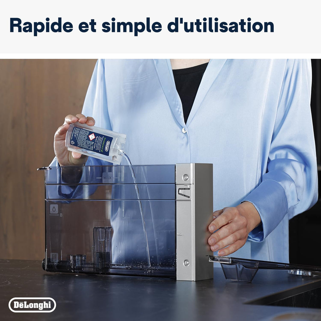 De'Longhi EcoDecalk Détartrant DLSC500, 5 Doses de Décalcification, Accessoire de Maintenance pour Machine à Café, Ingrédients à Base de Plantes, Bouteille Avec 5 Doses, 500ml