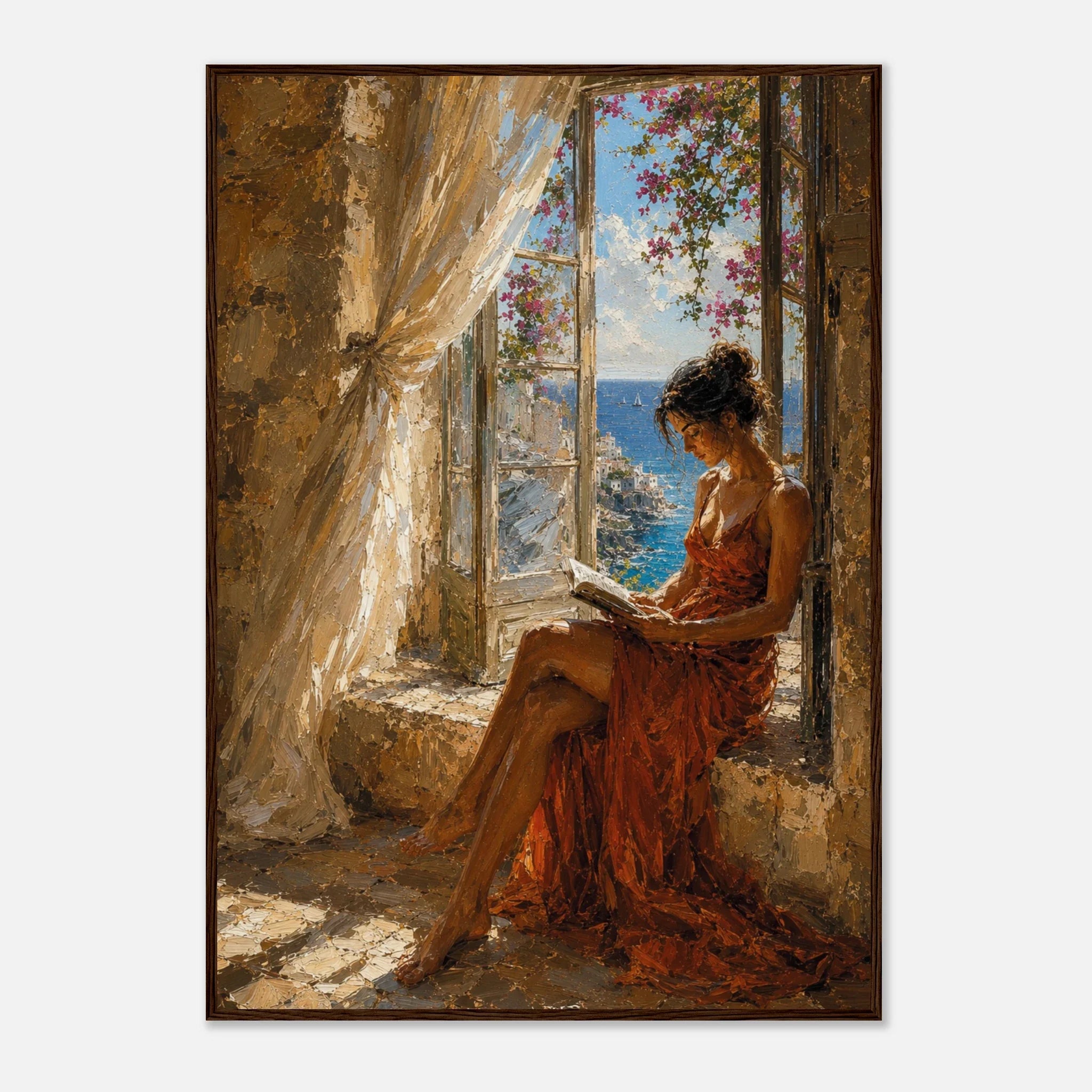 MEDITERRANEAN STUDIES — The Open Window, Framed Art Print