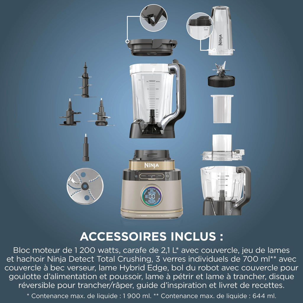 Ninja UltraCrush Mixeur Blender, 3 réglages de vitesse, 1,9L BP201EU