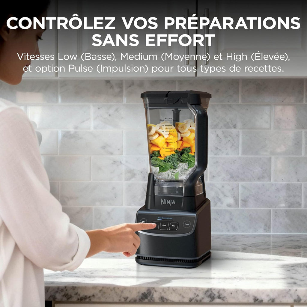 Ninja UltraCrush Mixeur Blender, 3 réglages de vitesse, 1,9L BP201EU