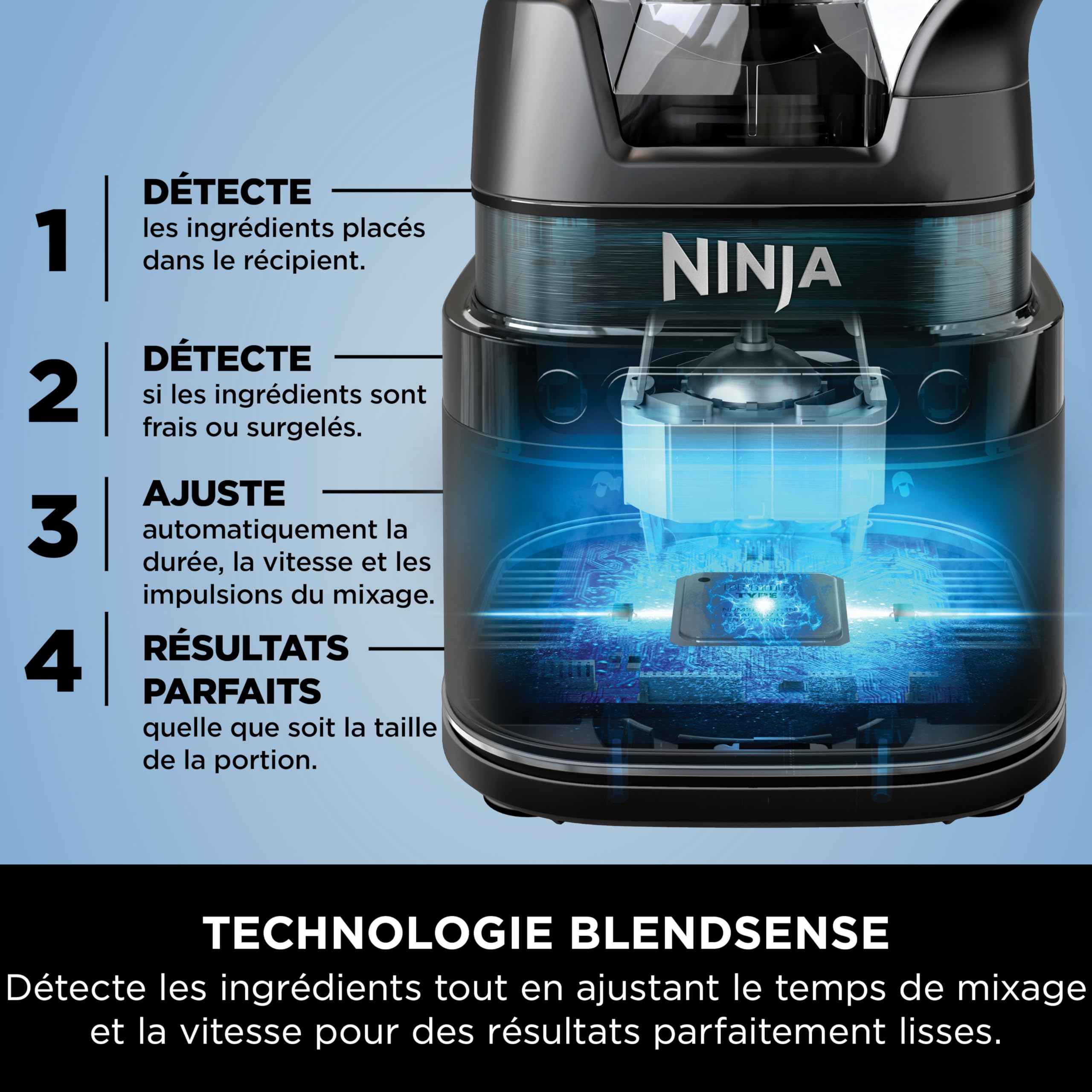 Ninja UltraCrush Mixeur Blender, 3 réglages de vitesse, 1,9L BP201EU