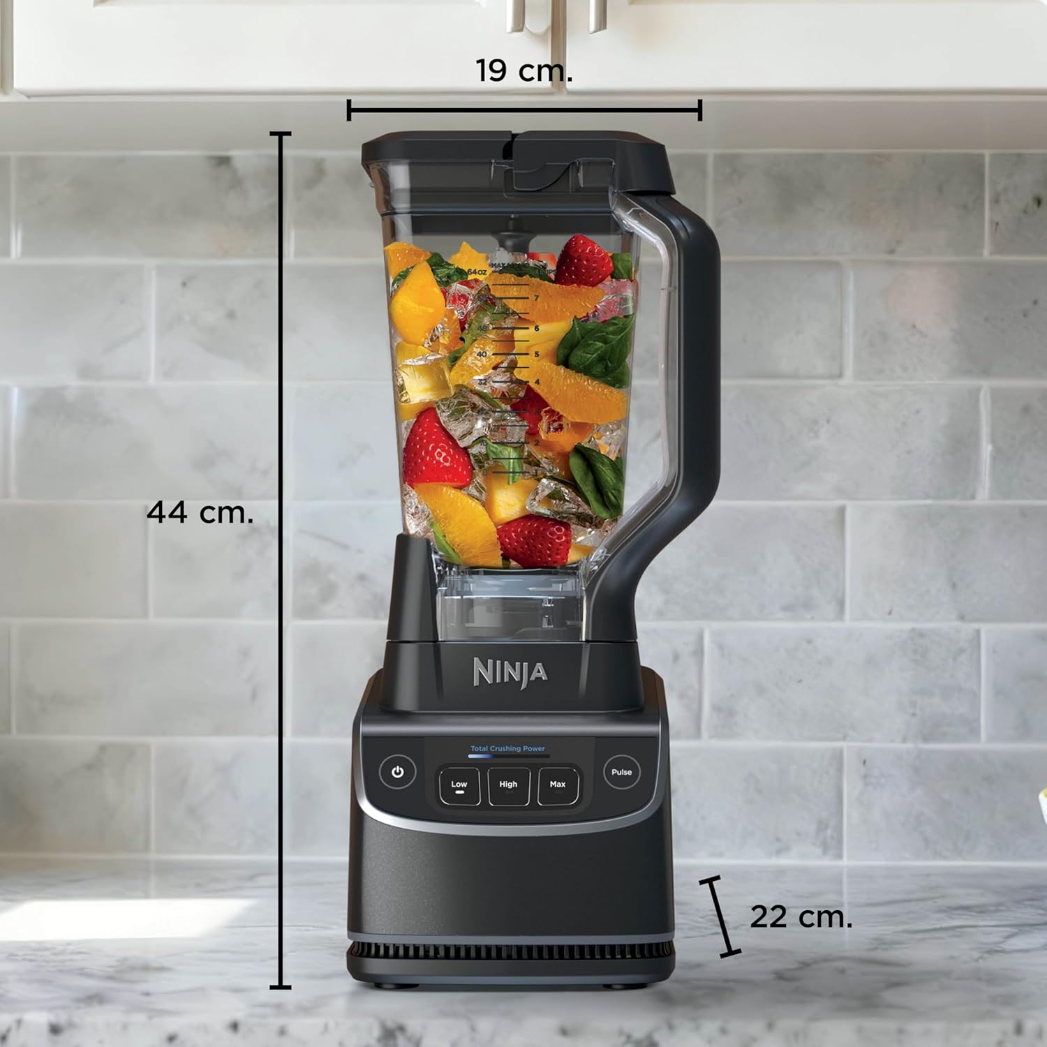 Ninja UltraCrush Mixeur Blender, 3 réglages de vitesse, 1,9L BP201EU