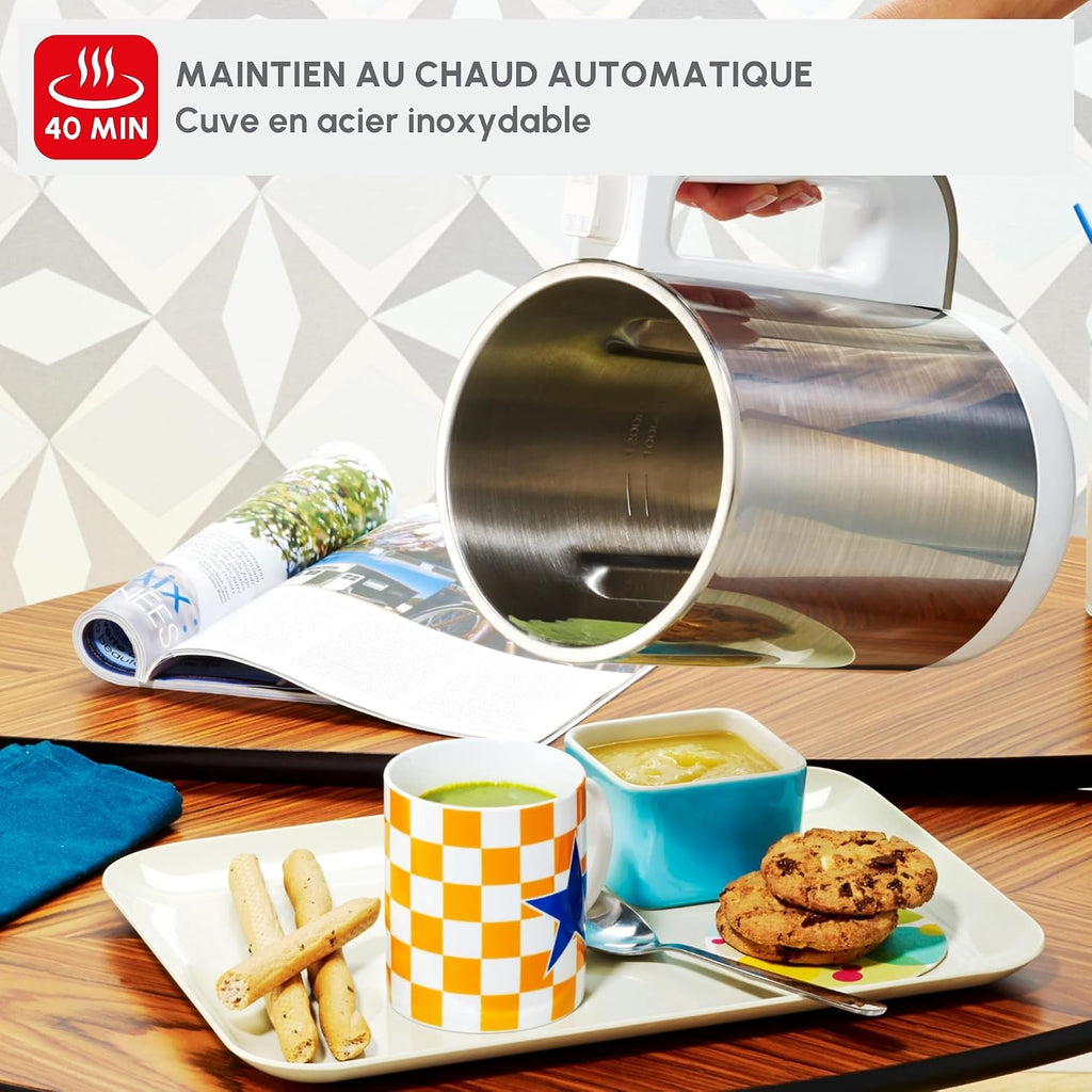 Moulinex - Easy Soup Blender Chauffant 1000W - 5 programmes - 1.2 L