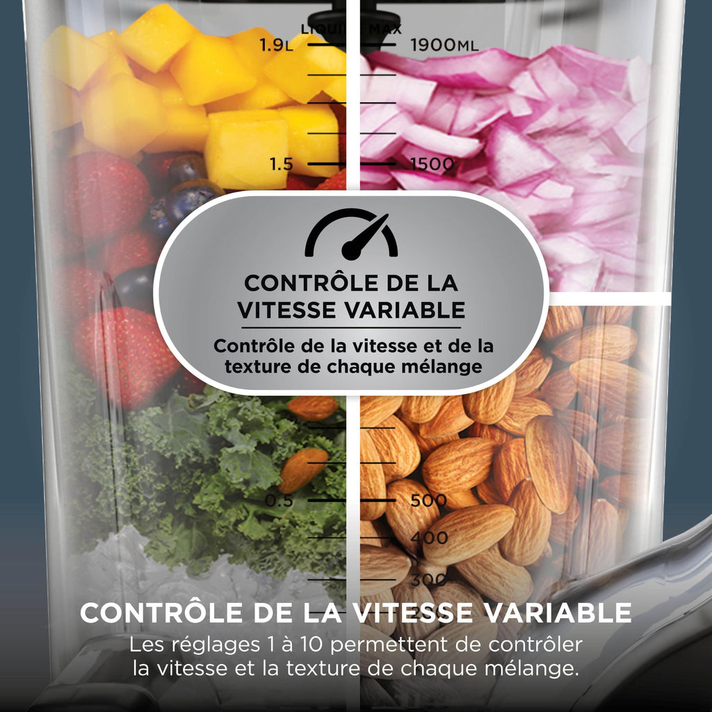 Ninja UltraCrush Mixeur Blender, 3 réglages de vitesse, 1,9L BP201EU