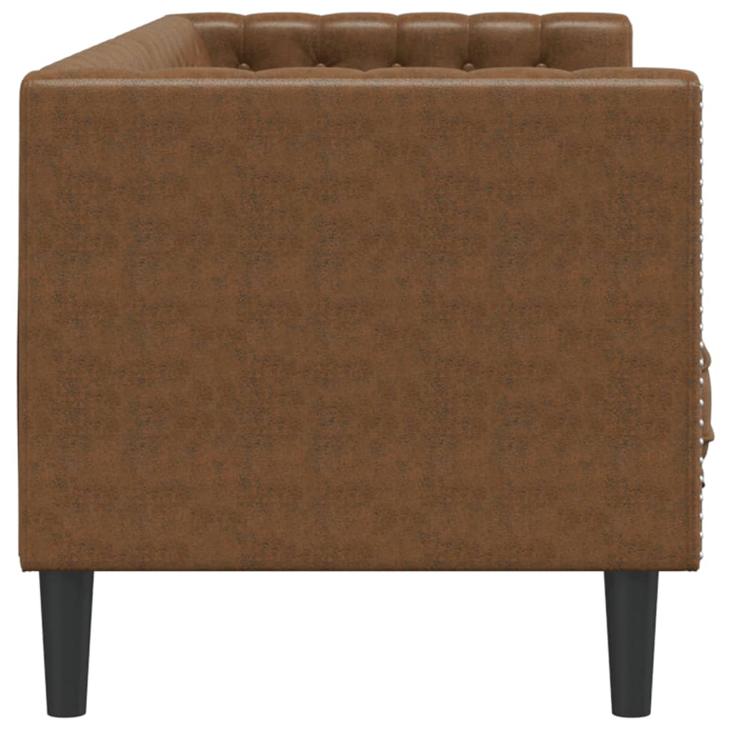 Canapé À Chesterfield Similicuir Daim