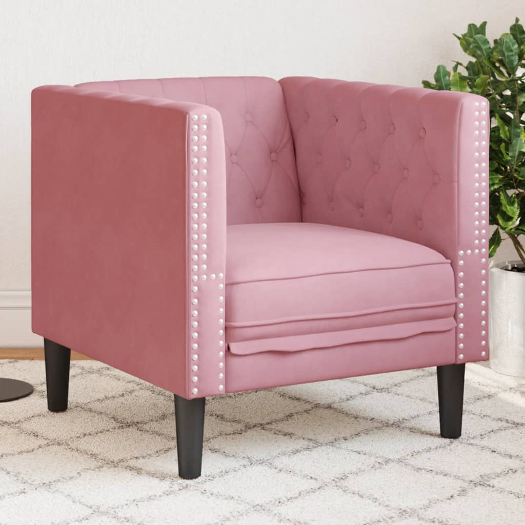 Canapé Chesterfield Avec Traversins Velours