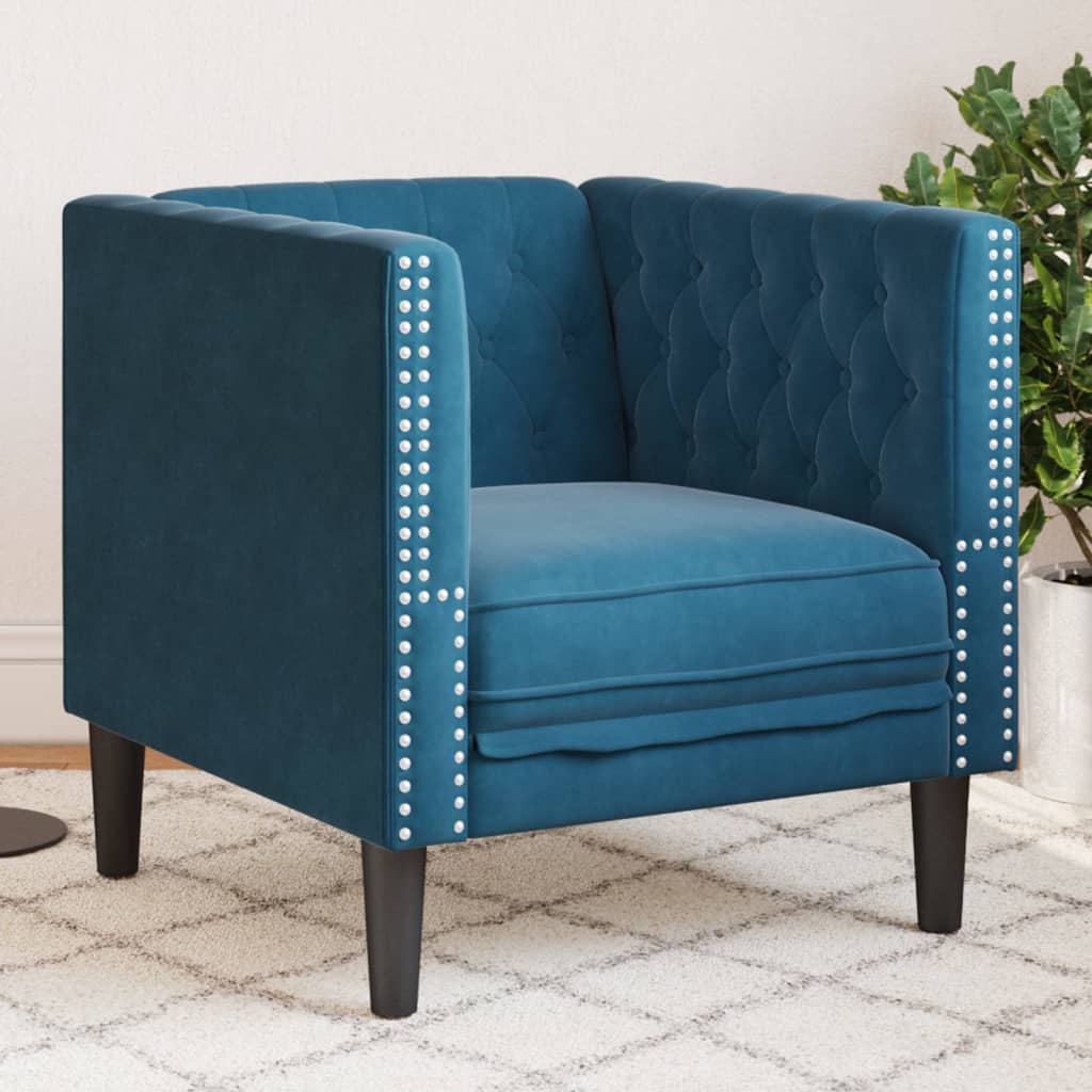 Canapé Chesterfield Avec Traversins Velours