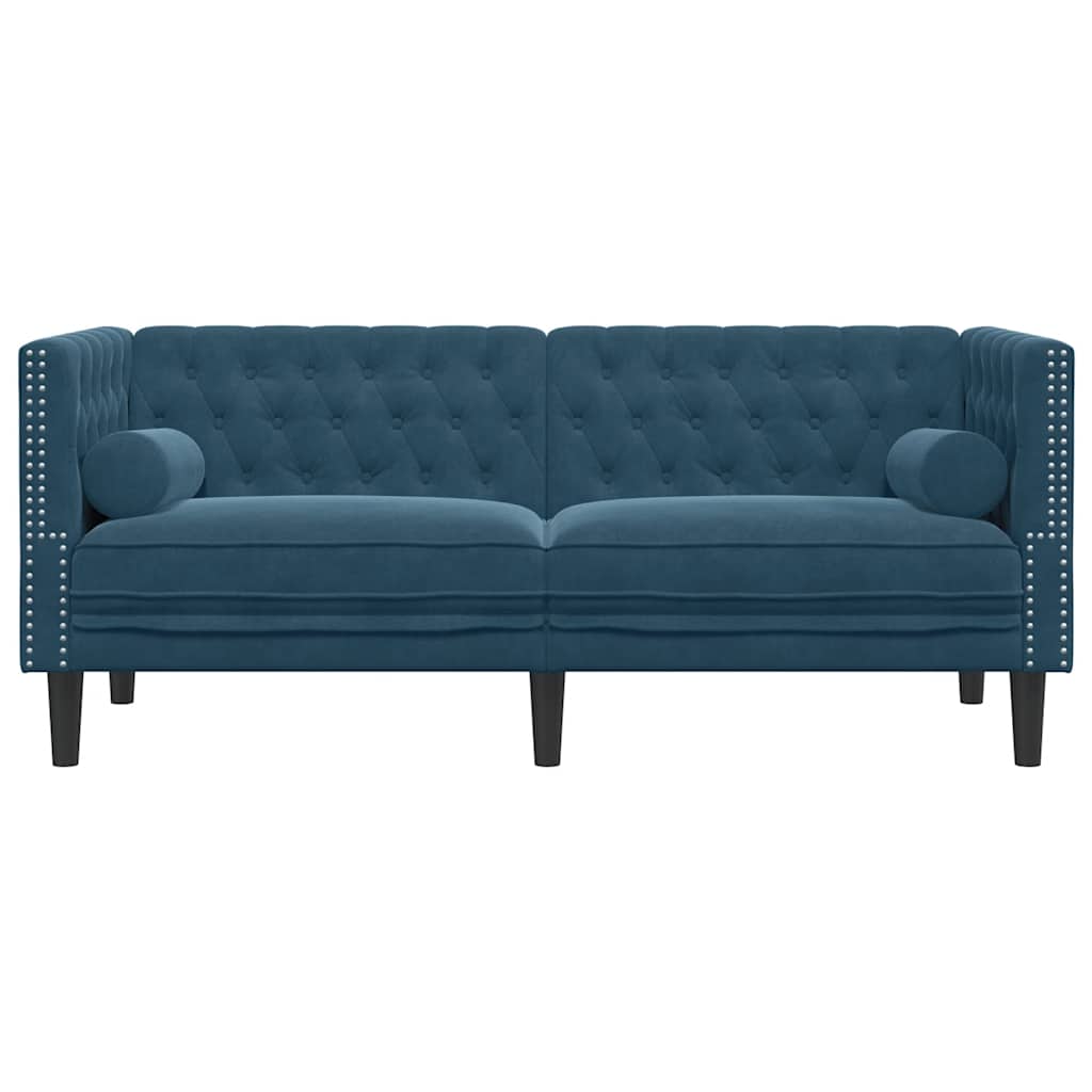 Canapé Chesterfield Avec Traversins Velours