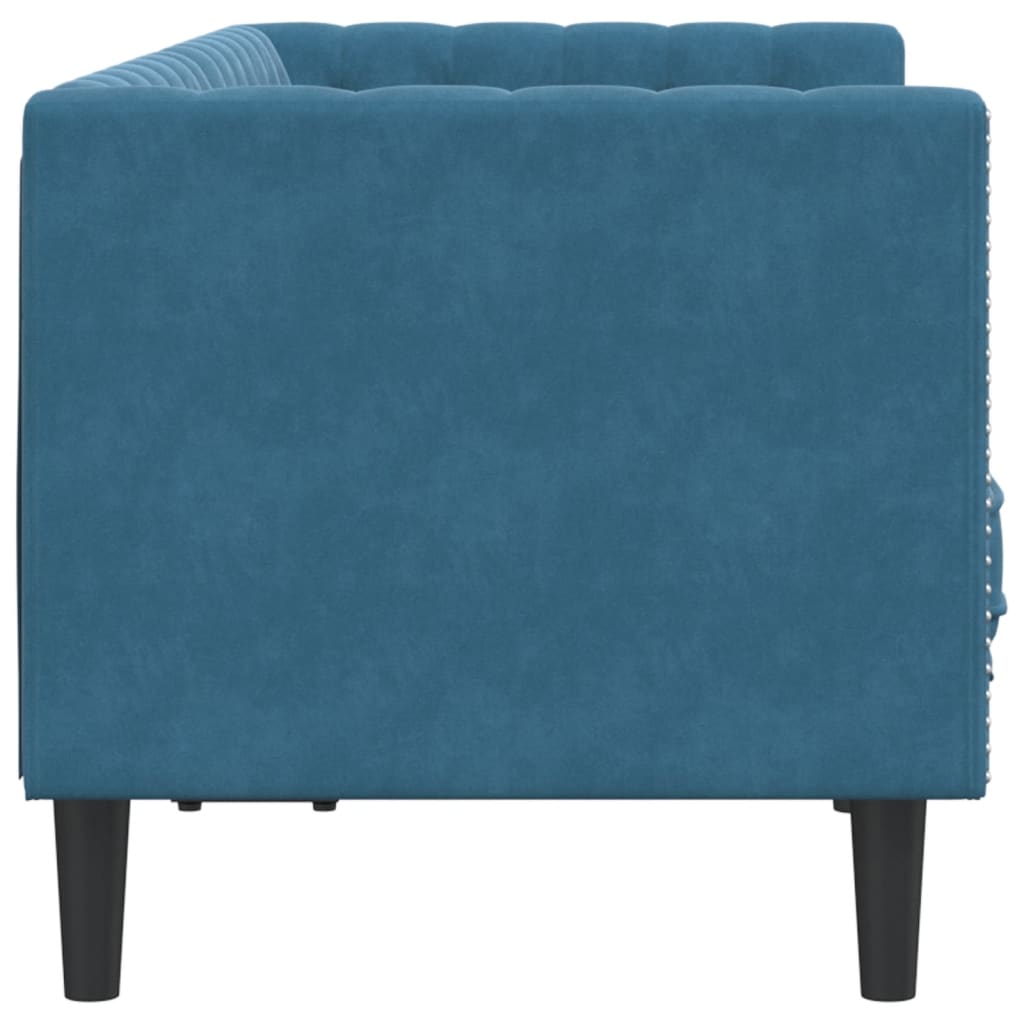 Canapé Chesterfield Avec Traversins Velours