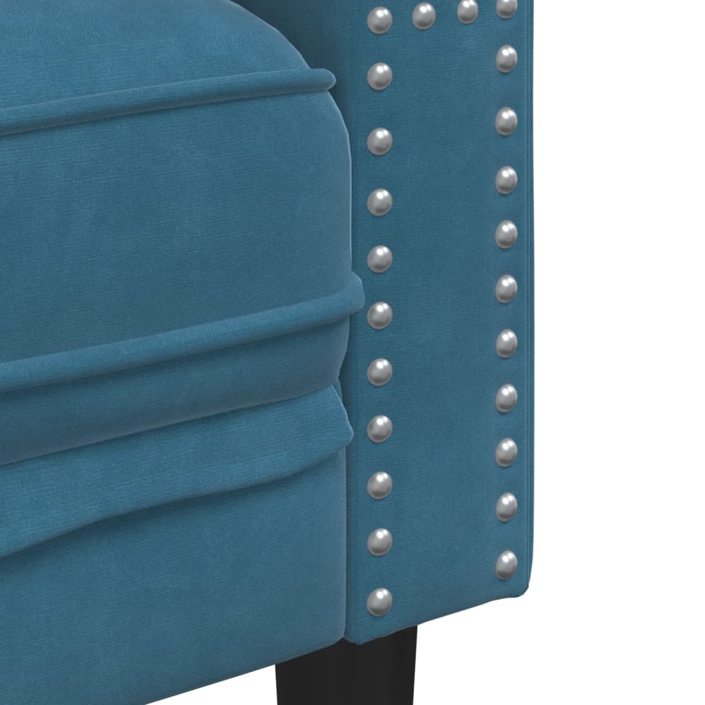 Canapé Chesterfield Avec Traversins Velours