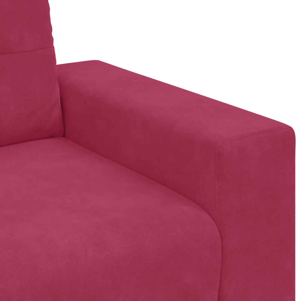 Canapé Deux Places 180 X 77 X 82 Cm Velours