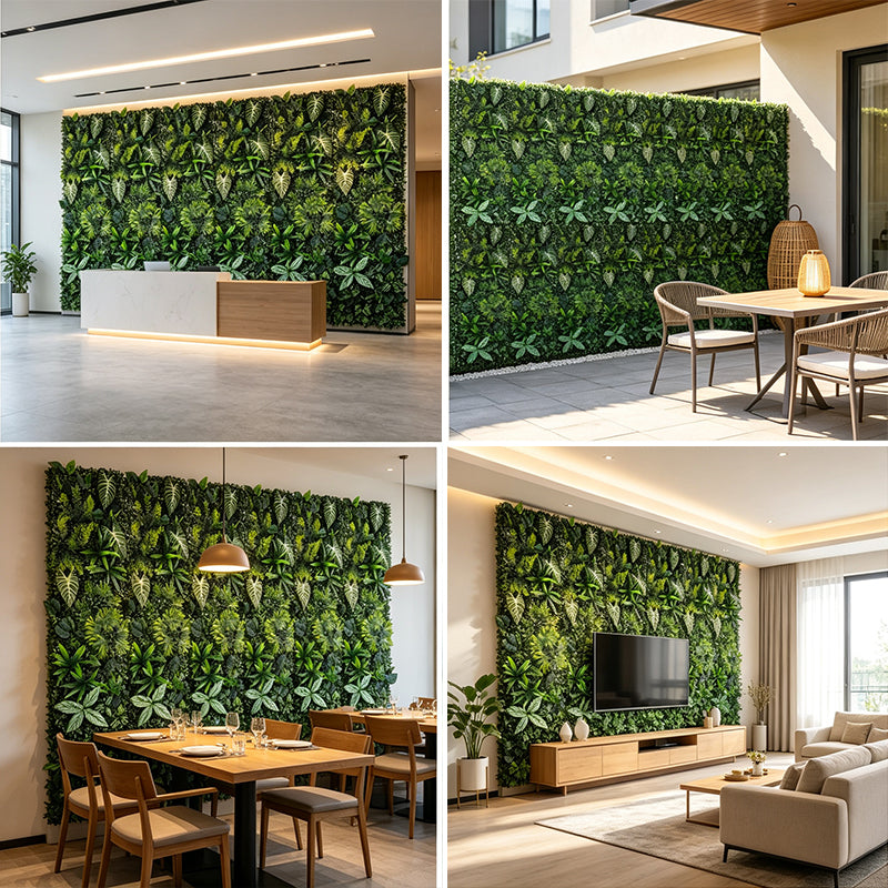 Panneau Mur Végétal Artificiel 40×120cm – Herbe Synthétique pour Décoration Intérieur & Extérieur