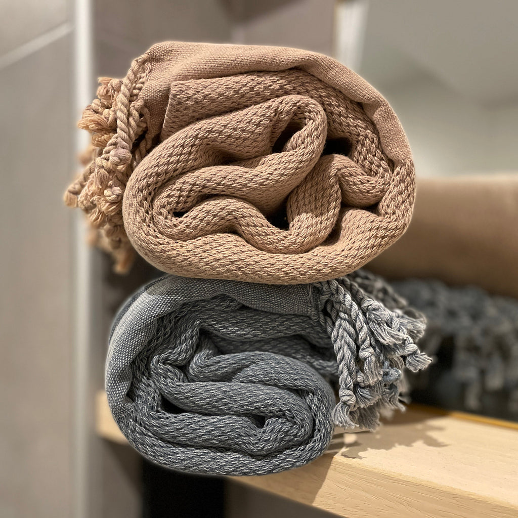 Serviette Turque Duru Stone Washed pour Sauna