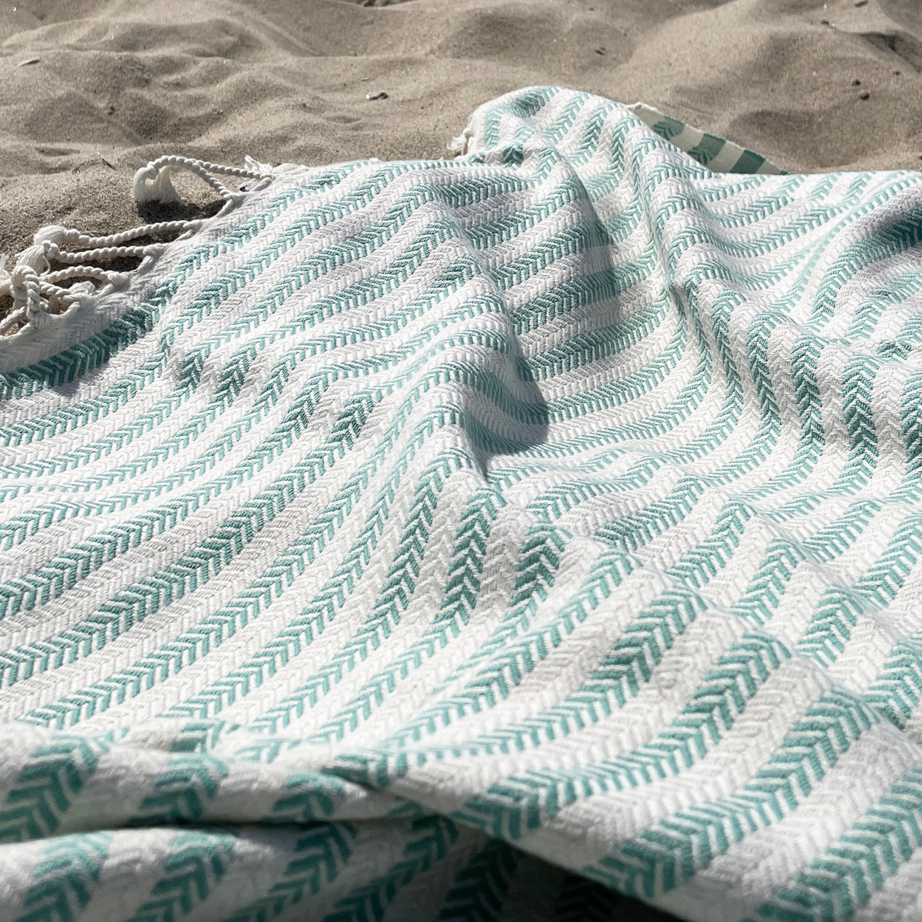 Serviette Hamam Pestemal Bicolore