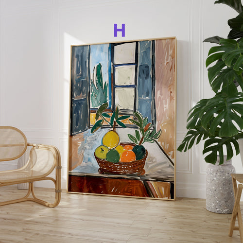 Landscape Poster · Gift Idea · Mediterranean Landscapes, Female Portraits and Still Lifes · Unframed Decorative Print