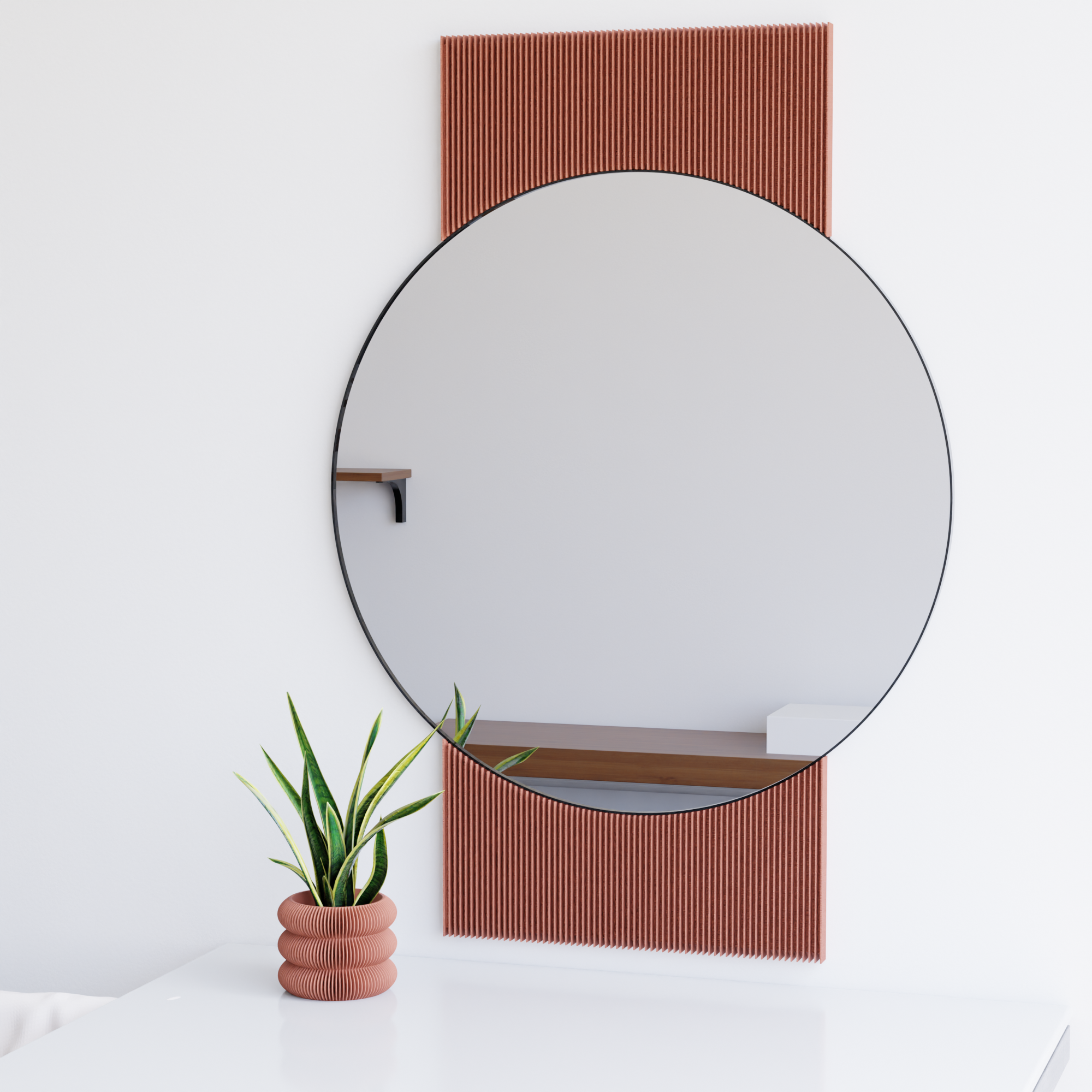 Miroir Décoratif – Design Solaire Artisanal