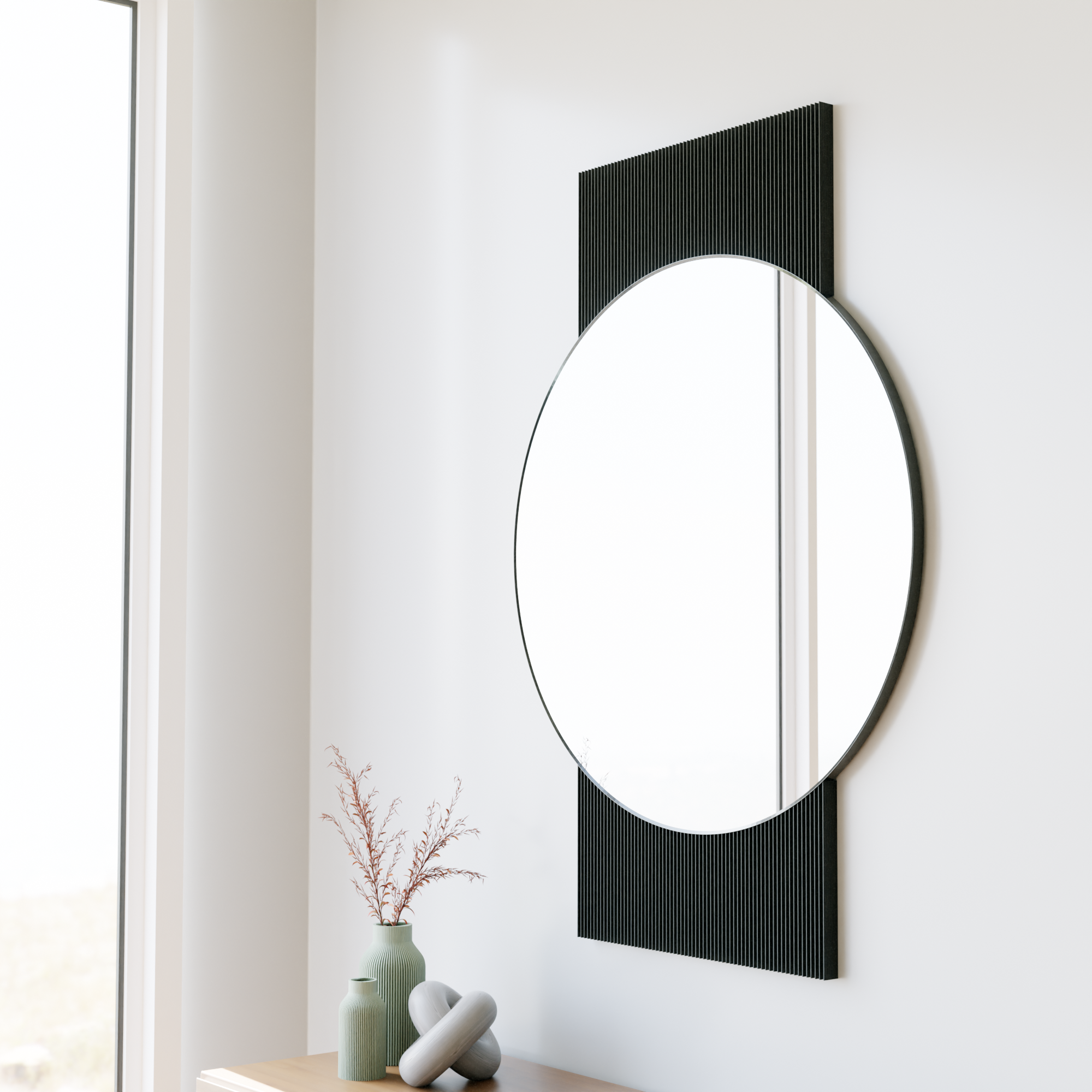 Miroir Décoratif – Design Solaire Artisanal