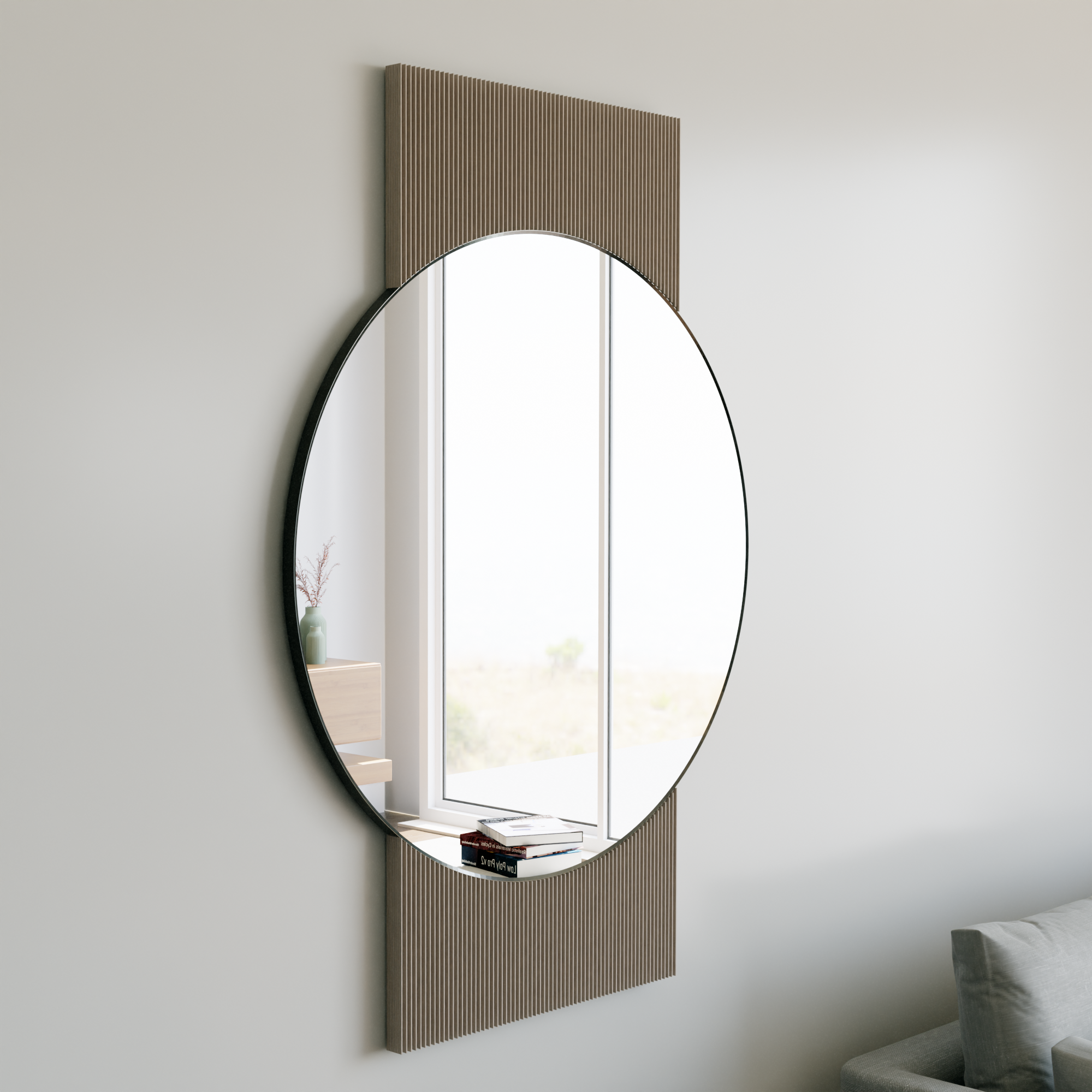 Miroir Décoratif – Design Solaire Artisanal