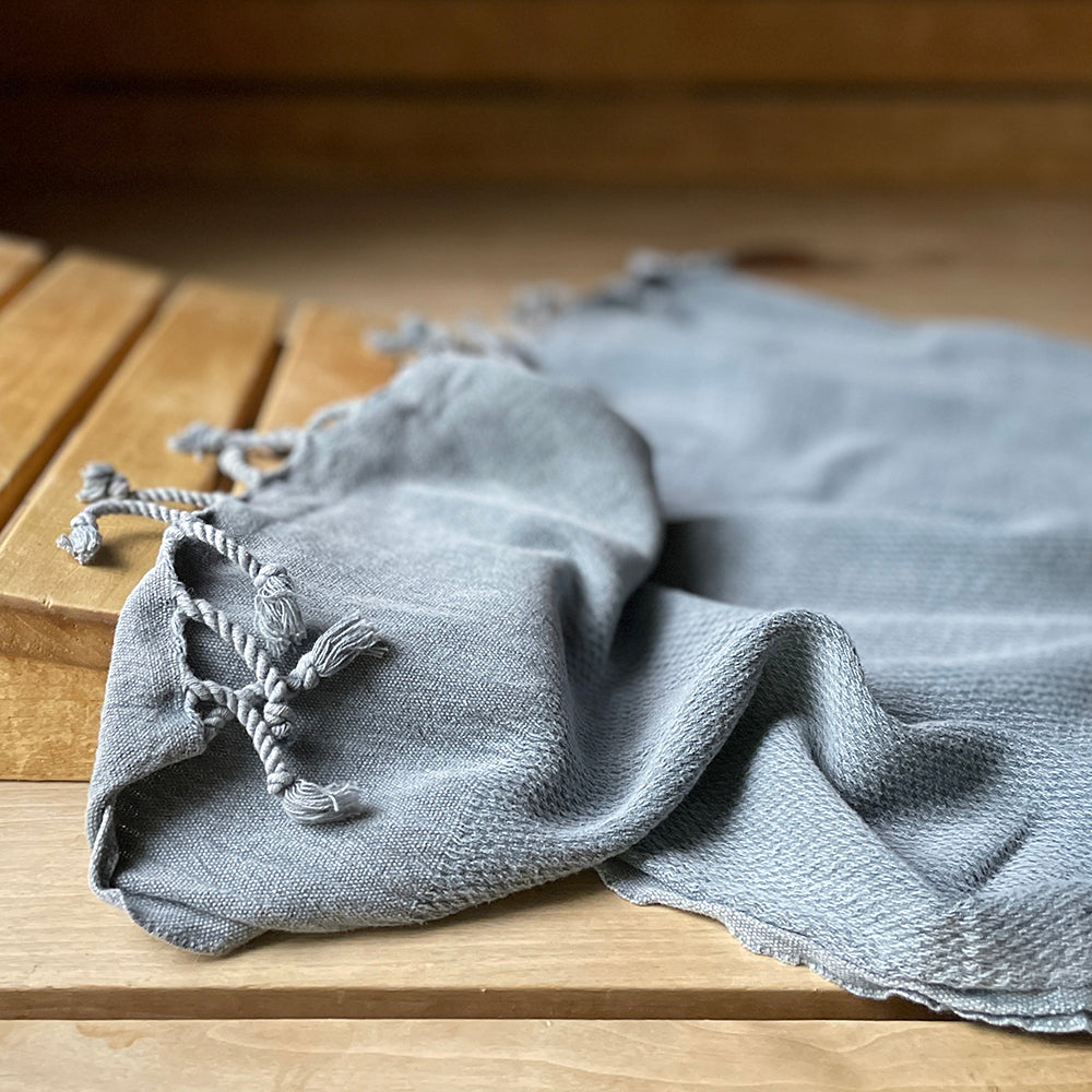 Serviette Turque Duru Stone Washed pour Sauna