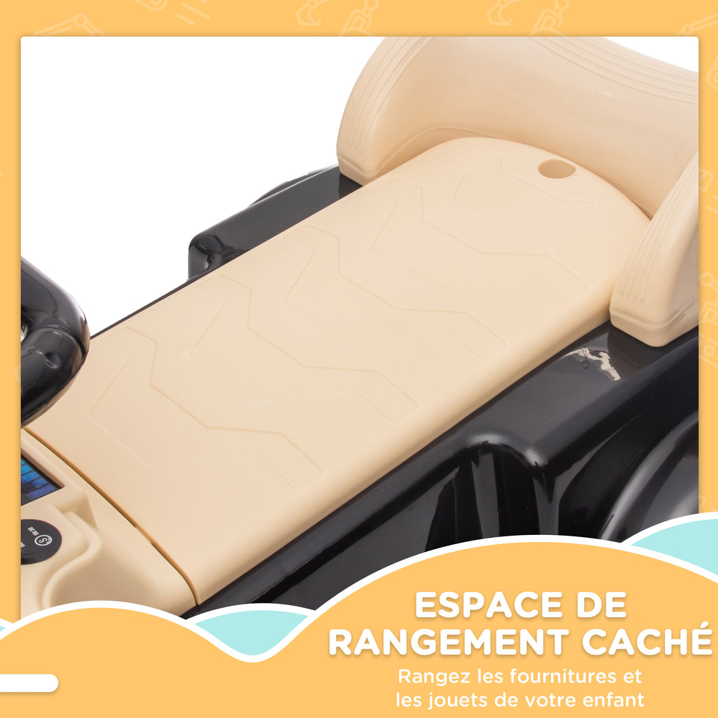 Voiture enfant Mercedes-Benz 300S 18-48 mois  - coffre rangement sous le siège noir
