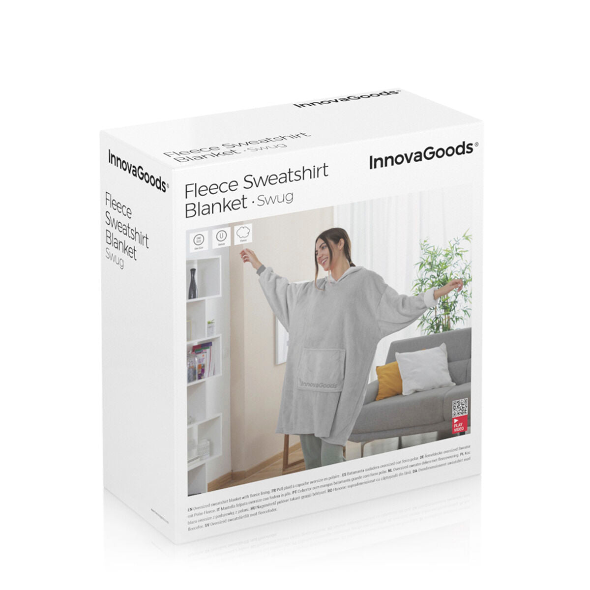 Plaid-Sweat Oversize à Capuche Swug InnovaGoods