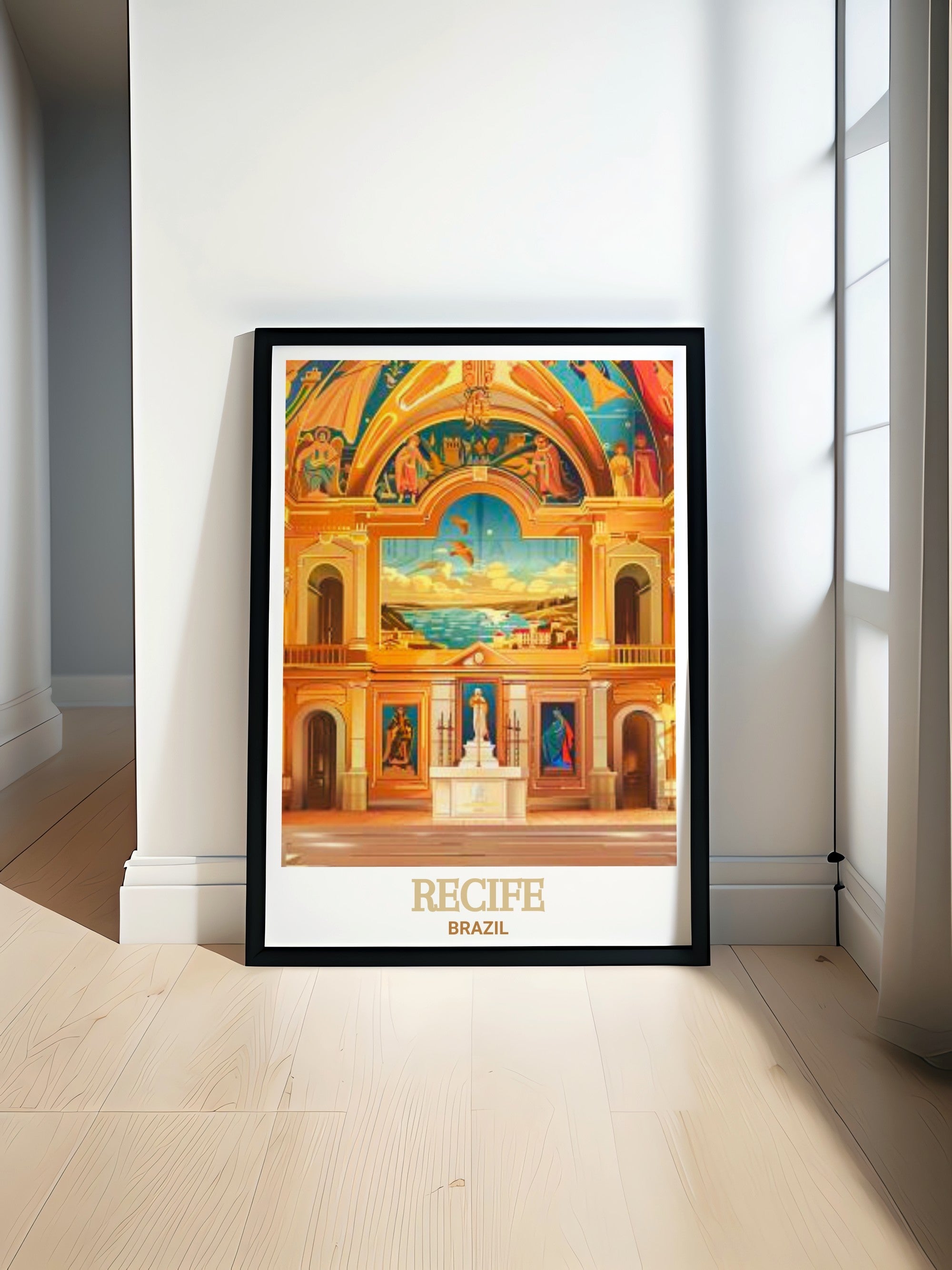 Affiche Brésil - Capela Dourada