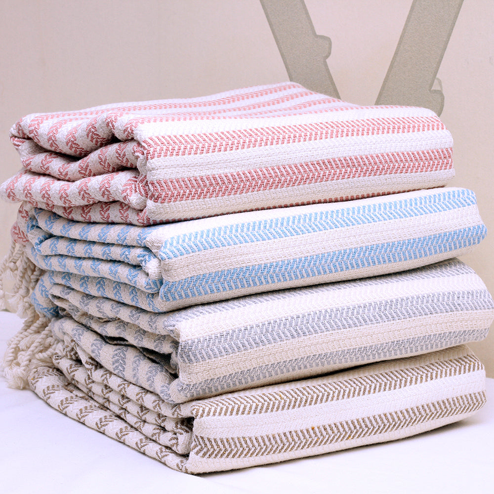 Serviette Hamam Pestemal Bicolore