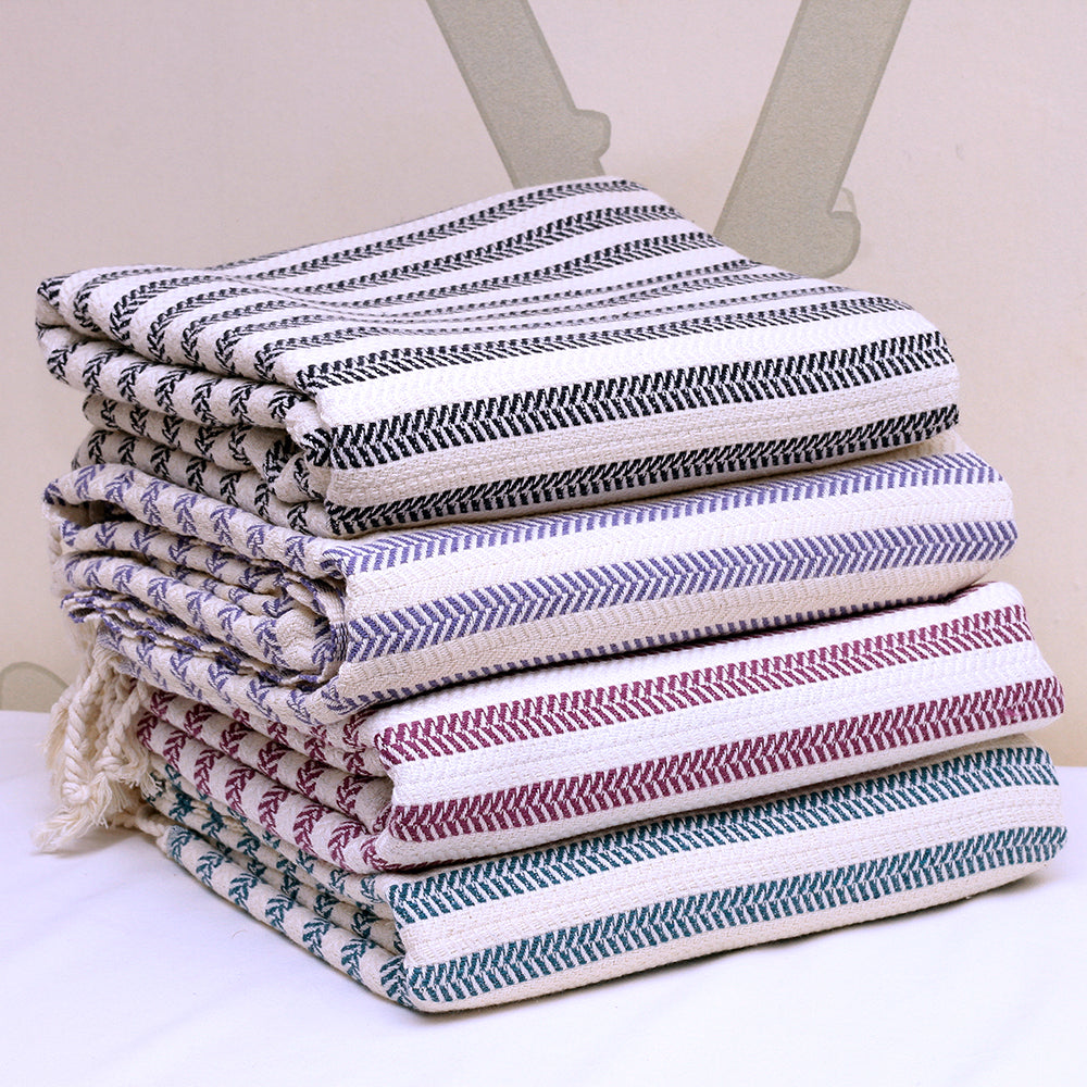 Serviette Hamam Pestemal Bicolore