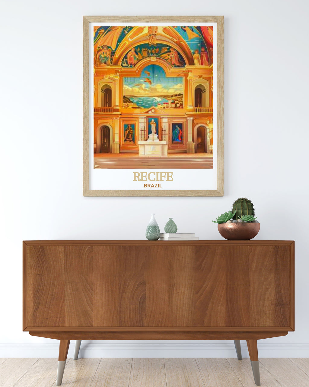Affiche Brésil - Capela Dourada